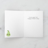 洋おもしろい梨の母の日カード カード (内部)