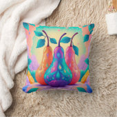 洋カラフル梨 クッション (ブランケット)