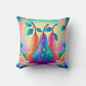 洋カラフル梨 クッション (正面)