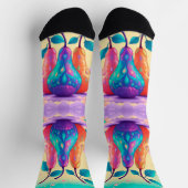 洋カラフル梨 ソックス (上部)