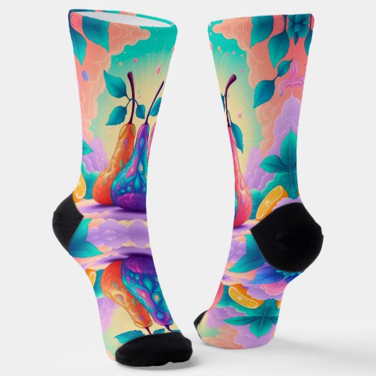 洋カラフル梨 ソックス (傾斜あり)