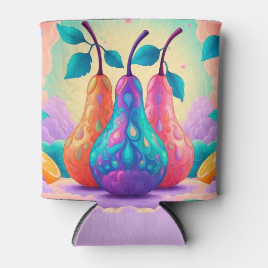 洋カラフル梨 缶クーラー (正面)