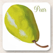 洋ナシのプラスチックコースター コースター (正面)