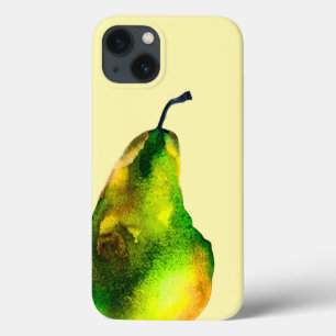 洋ナシアートのかわいい水彩果物 iPhone 13ケース