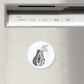 洋ナシパターン(の模様が)あるを裂く マグネット (インサイチュ (食洗機))