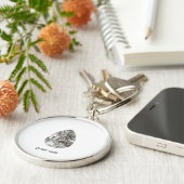 洋ナシ形ダイヤモンド キーホルダー (側面)