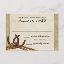 洋式ロープと馬靴の反応 出欠カード