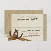 洋式ロープと馬靴の反応 出欠カード (正面/裏面)