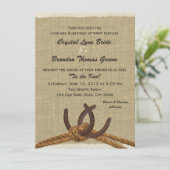 洋式ロープと馬靴結婚ズ 招待状 (スタンド正面)