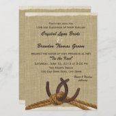 洋式ロープと馬靴結婚ズ 招待状 (正面/裏面)