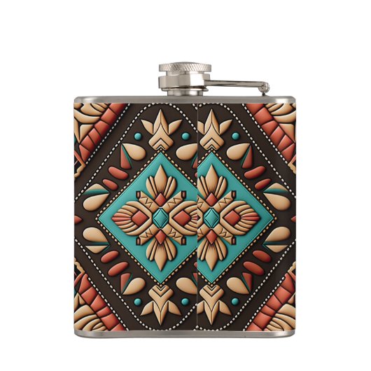 洋文柄フラスコ フラスク (裏面)