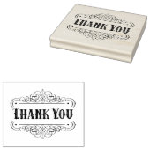 洋書留オーナメントありがとう ラバースタンプ (押印)