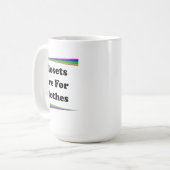 洋服の洋服を着る コーヒーマグカップ (正面左)