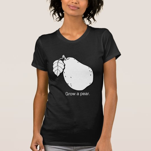 洋梨を育てよう - 白 - Tシャツ (正面)
