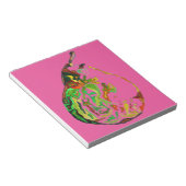 洋梨ポップ・アートのの果物美術水彩イラストレーション ノートパッド (アングル)