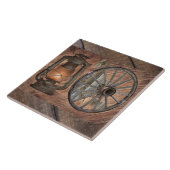 洋炭油ランプ及びワゴンホイール タイル (側面)