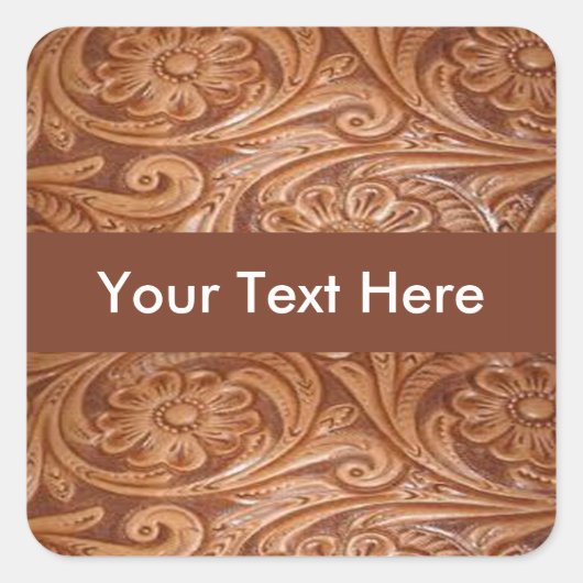 洋用ツール付き革カスタマイズ可能 スクエアシール (正面)