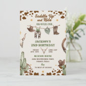 洋鞍を上げて乗って誕生日する 招待状 (スタンド正面)