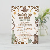 洋鞍を上げて乗って誕生日する 招待状 (スタンド正面)