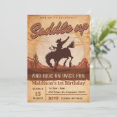 洋鞍を上げて乗って誕生日する 招待状 (スタンド正面)