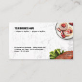 洋食テクスチャミニマリスト 名刺 (裏面)