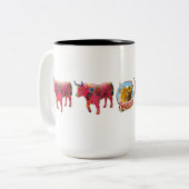 "洒落男つる植物"の15のozのマグ ツートーンマグカップ (正面左)