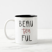 洒落男の茶fulの美しいマグ ツートーンマグカップ (左)