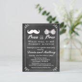 洒落男または弓性はベビーシャワーの招待を明らかにします 招待状 (スタンド正面)