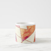 洗い出されたジオメトリパターン エスプレッソカップ (正面)