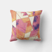 洗い出されたジオメトリパターン クッション (裏面)