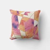 洗い出されたジオメトリパターン クッション (正面)