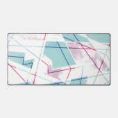 洗い出されたジオメトリパターン デスクマット (正面)