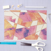 洗い出されたジオメトリパターン 薄葉紙 (クラフト)