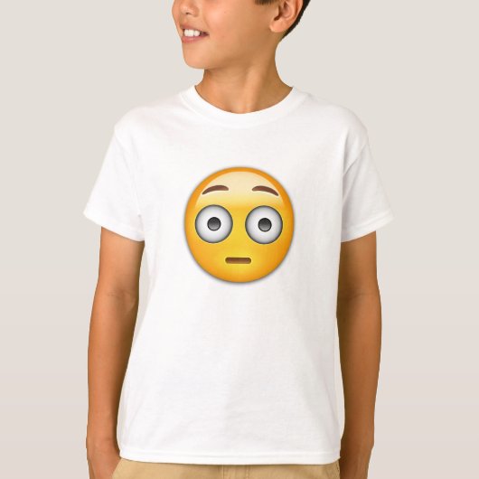 洗い流された顔Emoji Tシャツ (正面)