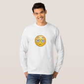 洗い流された顔Emoji Tシャツ (正面フル)