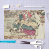 洗い流され、荒々しいグループクリスマスキャロル 薄葉紙 (クラフト)