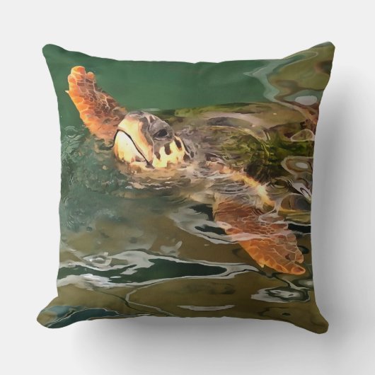 洗い流しの良い海 クッション (正面)