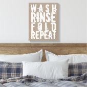 洗い流し折り重ねランドリールームウォールデコ キャンバスプリント (インサイチュ (寝室))