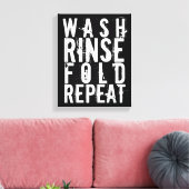 洗い流し折り重ねランドリールームウォールデコ キャンバスプリント (インサイチュ (リビング))