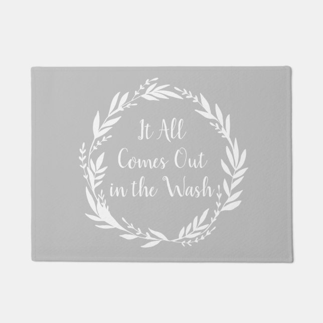 洗い物来のフロアマット ドアマット (正面)