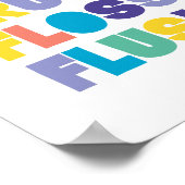 洗い用ブラシフロス洗い流し浴室標識 ポスター (角)