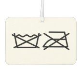 洗うな！アイロンをかけるな！ カーエアーフレッシュナー (裏面)