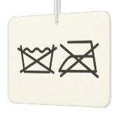 洗うな！アイロンをかけるな！ カーエアーフレッシュナー (左)