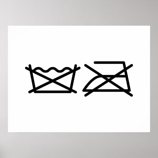 洗うな！アイロンをかけるな！ポスター ポスター (正面)