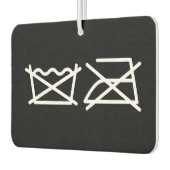 洗うな！アイロンをかけるな！空気清浄機 カーエアーフレッシュナー (左)