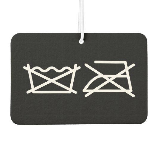 洗うな！アイロンをかけるな！空気清浄機 カーエアーフレッシュナー (正面)