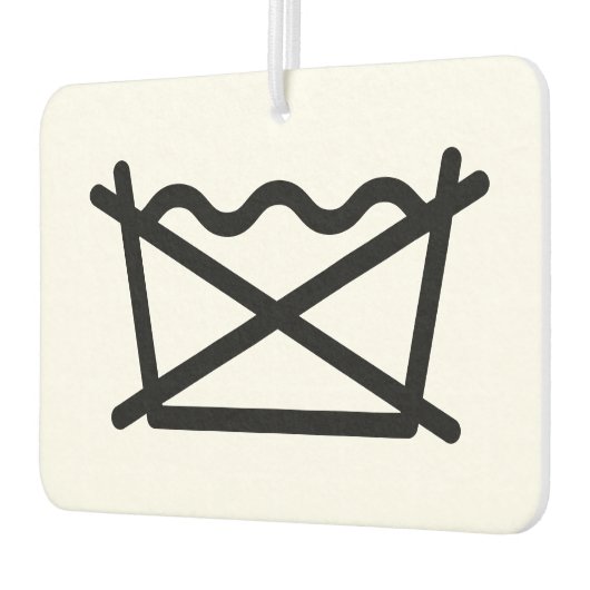 洗うな! カーエアーフレッシュナー (左)