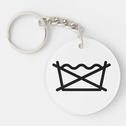 洗うな！ キーホルダー (正面)