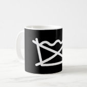 洗うな！ コーヒーマグカップ (正面左)