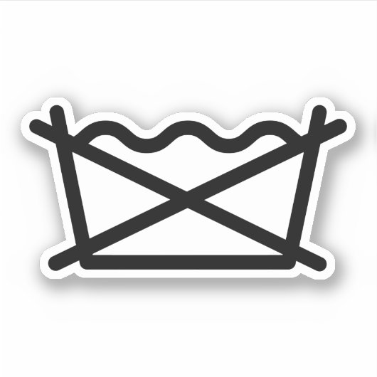 洗うな！ シール (正面)